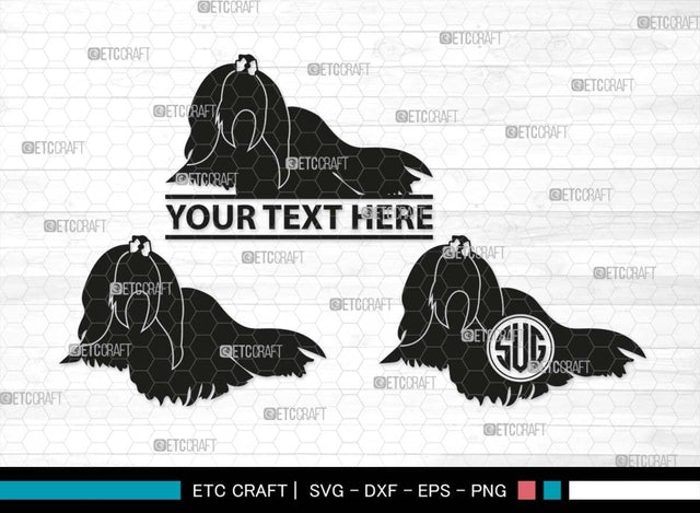 Maltese Dog Monogram, Maltese Dog Silhouette, Dog SVG, Dog Breeds Svg, Maltese Svg, Cute Puppy Svg, Bichon Frise Svg, SB00564 SVG ETC Craft 