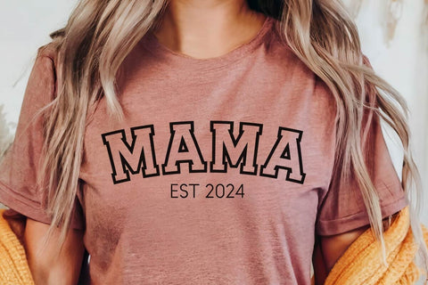 Mama 2024 New Mom Shirt Design SVG, New Mom SVG, Mom SVG, Baby Shower Gift, New Mom Gift SVG What A Gem SVG 