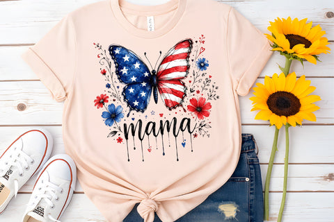 Mama 4th of July Sublimation Sublimation PaperPrintSVG 