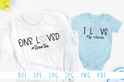 Mama And Me Matching Shirts SVG Cut File SVG dapiyupi store 
