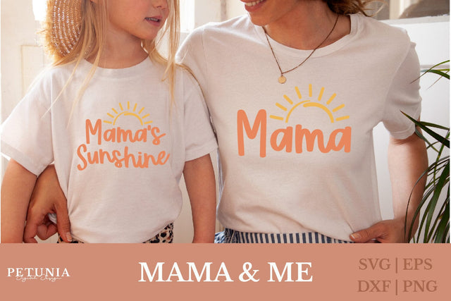 Mama and Me Svg | Mama SVG SVG Petunia Digital Design 
