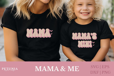 Mama and Me Svg | Mama SVG SVG Petunia Digital Design 