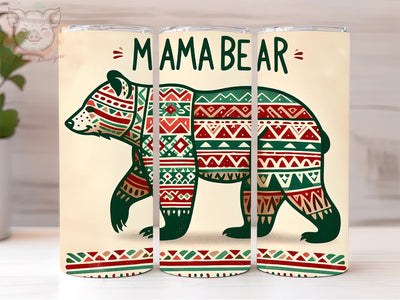 Mama Bear 20oz Tumbler Png, Straight & Tapered Tumbler Png, Retro Western Tumbler Png, Digital Download PNG Sublimation Lara' s Designs 