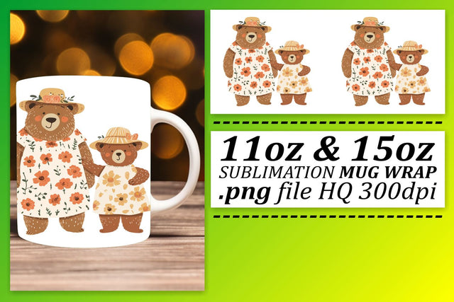 Mama Bear Affection Sublimation Wonderland Sublimation afrosvg 