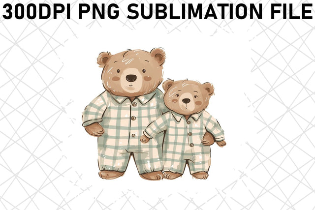 Mama Bear and Cub Love: Mother's Day Sublimation PNG Sublimation afrosvg 