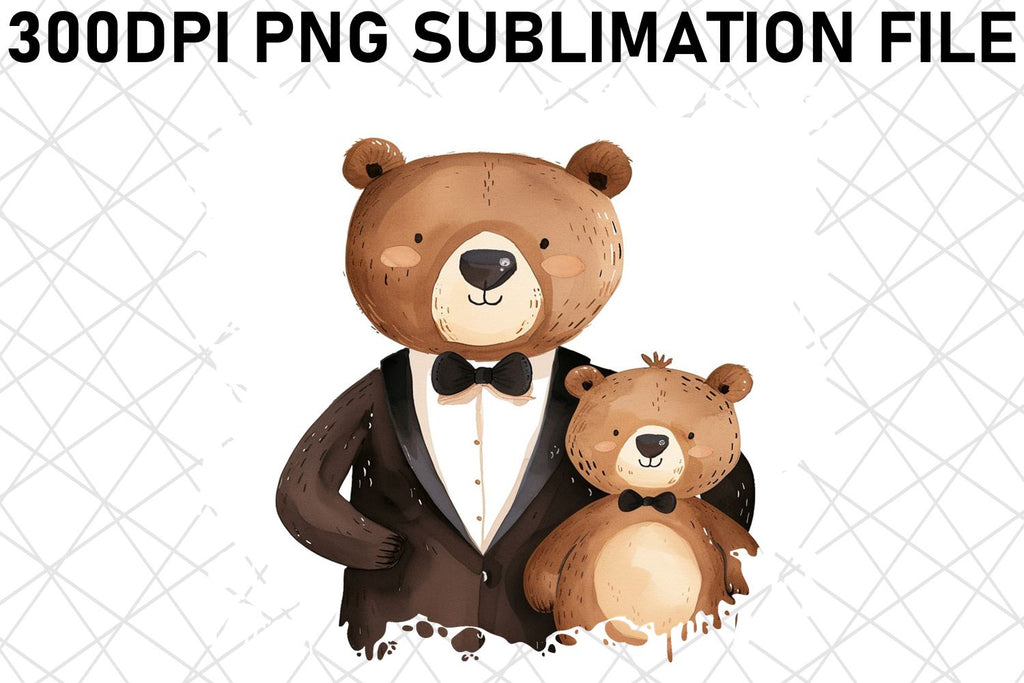 Mama Bear Embrace: Mother's Day Sublimation PNG - So Fontsy