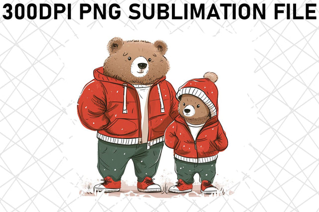 Mama Bear Happiness: Mother's Day Sublimation PNG Sublimation afrosvg 