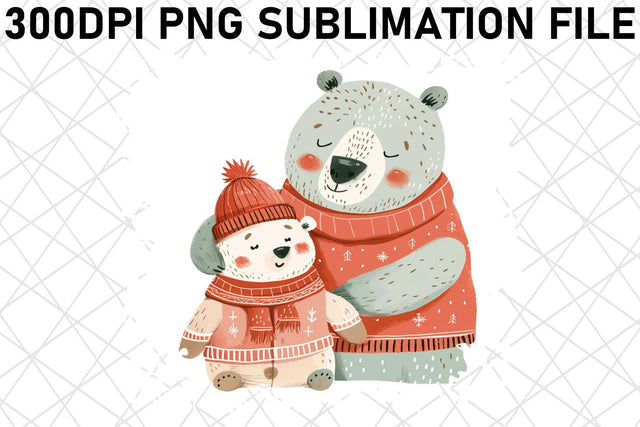 Mama Bear Hug: Mother's Day Sublimation Design Sublimation afrosvg 