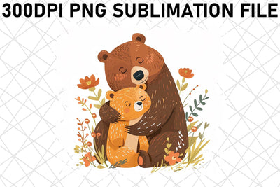 Mama Bear Hug: Mother's Day Sublimation Graphic Sublimation afrosvg 