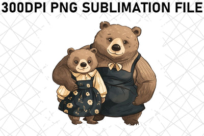 Mama Bear Kiss: Mother's Day Sublimation PNG Sublimation afrosvg 