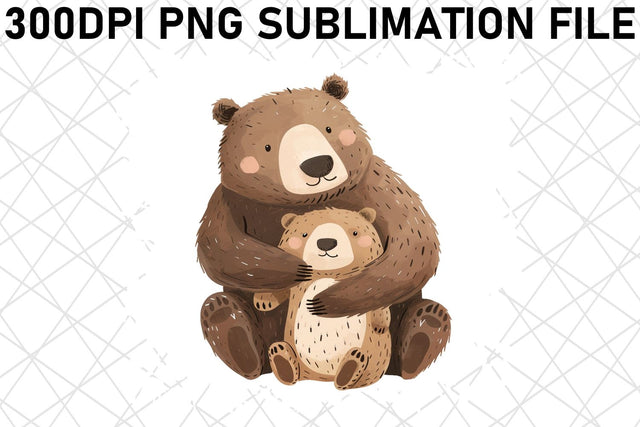 Mama Bear Love: Mother's Day Sublimation PNG Sublimation afrosvg 