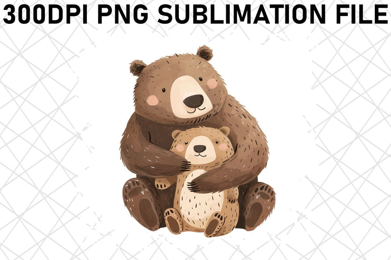 Mama Bear Love: Mother's Day Sublimation PNG Sublimation afrosvg 
