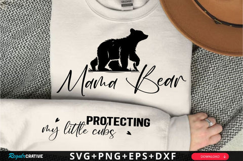 Mama Bear Sleeve SVG Design SVG Regulrcrative 