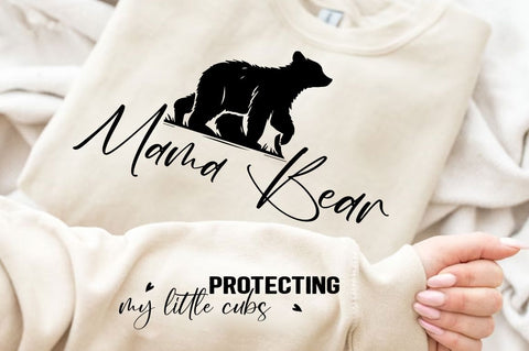 Mama Bear Sleeve SVG Design SVG Regulrcrative 