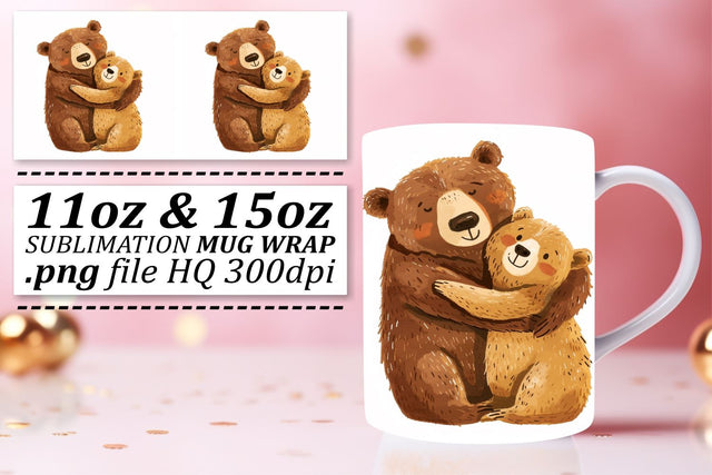 Mama Bear Sublimation Wonderland Delight Sublimation afrosvg 