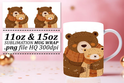 Mama Bear Sublimation Wonderland Mug Sublimation afrosvg 