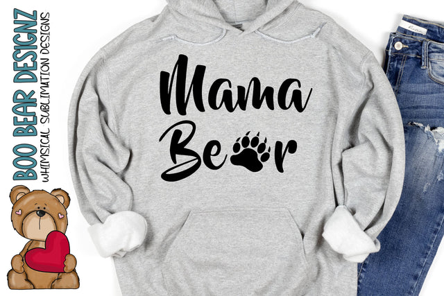 Mama Bear Svg SVG Boo Bear Designz 