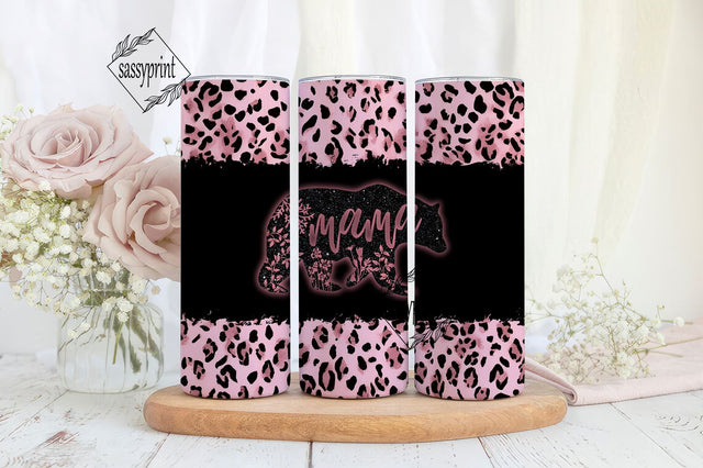 Mama Bear Tumbler Design, Mom Tumbler Wrap PNG, Bear 20 oz Skinny Tumbler Design, Mom Instant Digital Download PNG, Mama Tumbler PNG Sublimation sassyprint 
