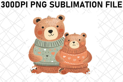 Mama Bear Warmth: Mother's Day Sublimation Design Sublimation afrosvg 