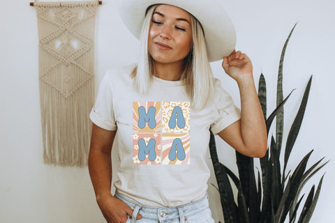 Mama Boho Squared DTF Transfer Physical So Fontsy T-Shirt Iron-On Transfer Shop