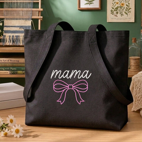 Mama Bow Embroidery Design – Pink Coquette Bow Mom Machine Embroidery File Embroidery/Applique DESIGNS PatternFeed8 