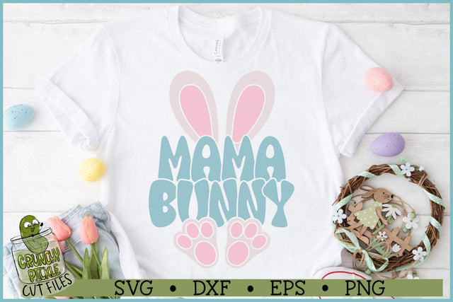 Mama Bunny Ears and Feet SVG File SVG Crunchy Pickle 