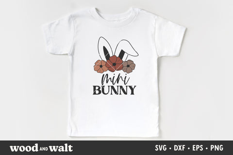 Mama Bunny & Mini Bunny SVG | Mommy and Me Easter Cut File SVG Wood And Walt 