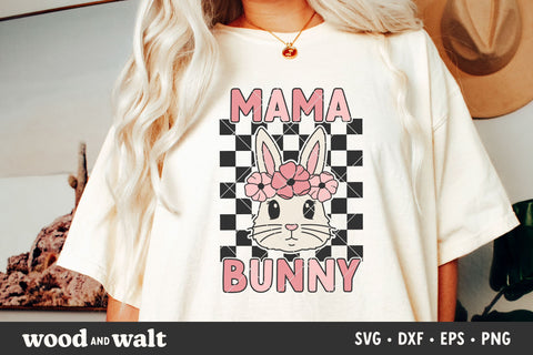 Mama Bunny Mini Bunny SVG | Mommy And Me Easter SVG SVG Wood And Walt 