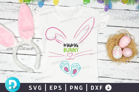 Mama bunny Svg Design SVG Regulrcrative 