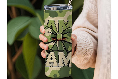 Mama Camouflage 20oz Tumbler Wrap Sublimation DesignSVG 