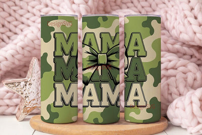 Mama Camouflage 20oz Tumbler Wrap Sublimation DesignSVG 