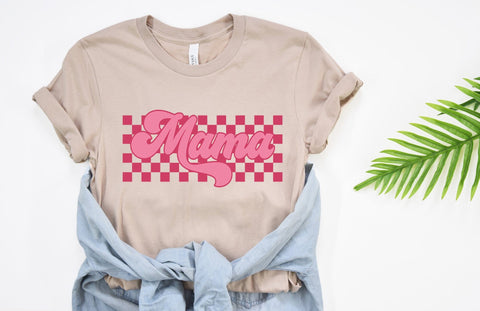 Mama Checkered PNG Sublimation - Mama SVG, Checkered Mama SVG, Mama PNG, Mom SVG, Mother's Day SVG SVG GraphicsTreasures 