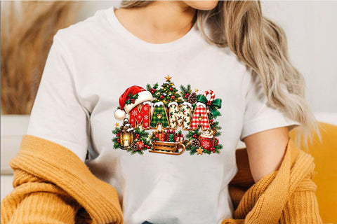 MAMA Christmas Clipart PNG Sublimation SVGArt 