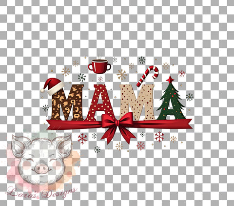 Mama Claus, Christmas Cake, PNG Sublimation, Holiday Decor, Cute Mama, Digital Download, Christmas Tree, Festive Design Sublimation Lara' s Designs 