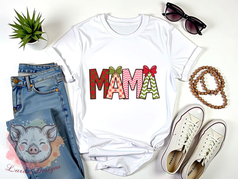 Mama Claus, Christmas Cake, PNG Sublimation, Holiday Decor, Cute Mama, Digital Download, Christmas Tree, Festive Design Sublimation Lara' s Designs 