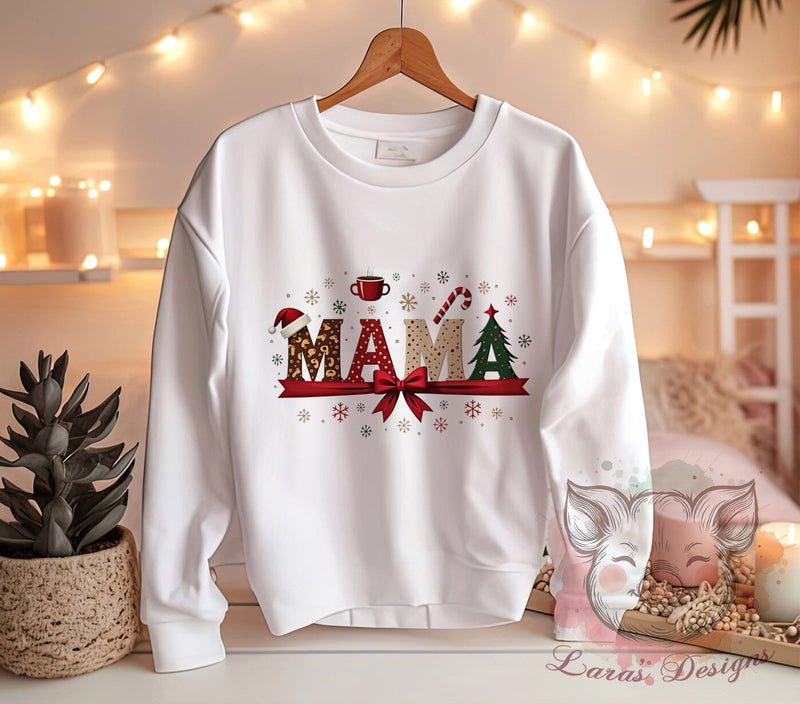 Mama Claus, Christmas Cake, PNG Sublimation, Holiday Decor, Cute Mama, Digital Download, Christmas Tree, Festive Design Sublimation Lara' s Designs 