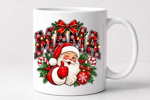 Mama Claus Christmas Santa Mom Design SVG BillahCrafts 