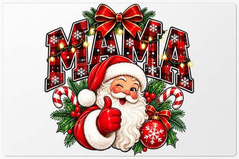 Mama Claus Christmas Santa Mom Design SVG BillahCrafts 