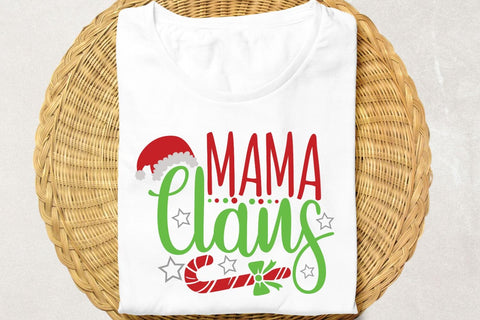 Mama Claus| Funny Christmas Mom SVG Cutting Files. SVG CosmosFineArt 