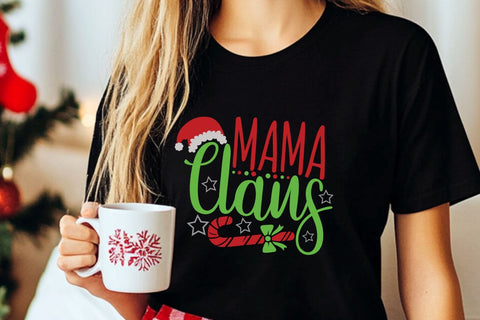 Mama Claus| Funny Christmas Mom SVG Cutting Files. SVG CosmosFineArt 