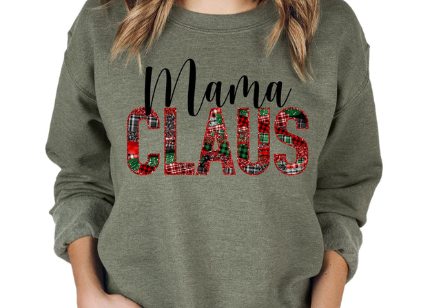 Mama Claus | Plaid Christmas PNG | Holiday Mom Design Sublimation Print Perfect Design Shop 