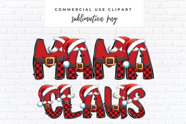 Mama Claus PNG | Mama Christmas Shirt Sublimation Design Sublimation BijouBay 
