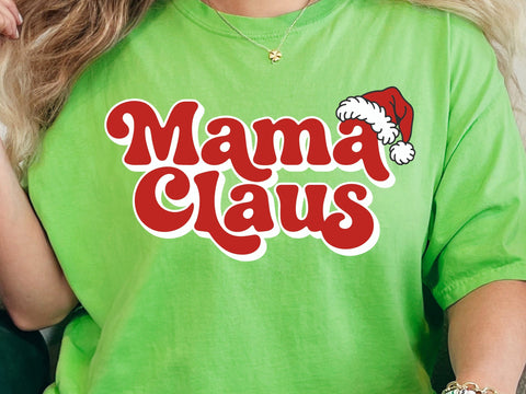Mama Claus Svg, Christmas Mom Shirt Design SVG DesignDestine 