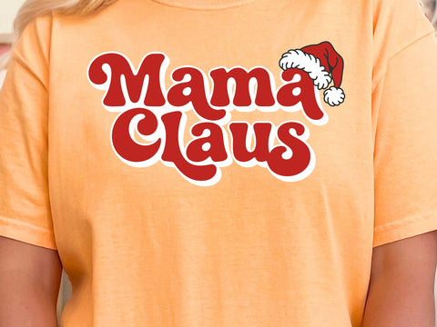 Mama Claus Svg, Christmas Mom Shirt Design SVG DesignDestine 