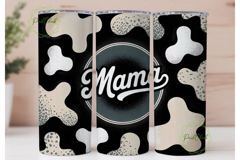 Mama Cow Print 20oz Tumbler Wrap Sublimation PixelChick 