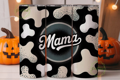 Mama Cow Print 20oz Tumbler Wrap Sublimation PixelChick 