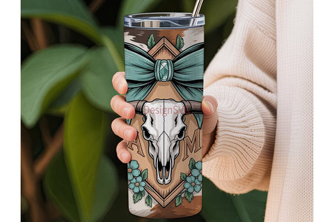 Mama Cowhide Tumbler Wrap Sublimation DesignSVG 
