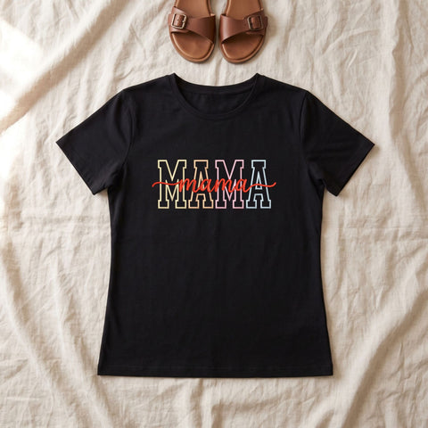 Mama Embroidery Design – Colorful Varsity Mama Script Mom Machine Embroidery File Embroidery/Applique DESIGNS PatternFeed8 