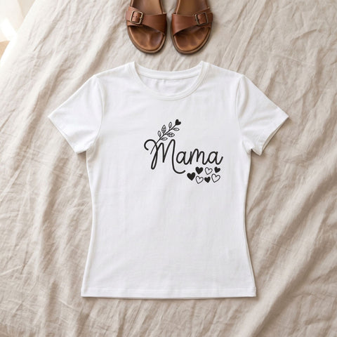 Mama Embroidery Design – Floral Mama Hearts Script Mother's Day Machine Embroidery File Embroidery/Applique DESIGNS PatternFeed8 