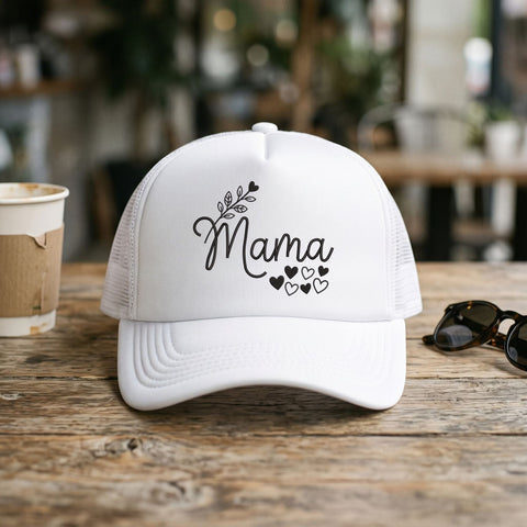Mama Embroidery Design – Floral Mama Hearts Script Mother's Day Machine Embroidery File Embroidery/Applique DESIGNS PatternFeed8 